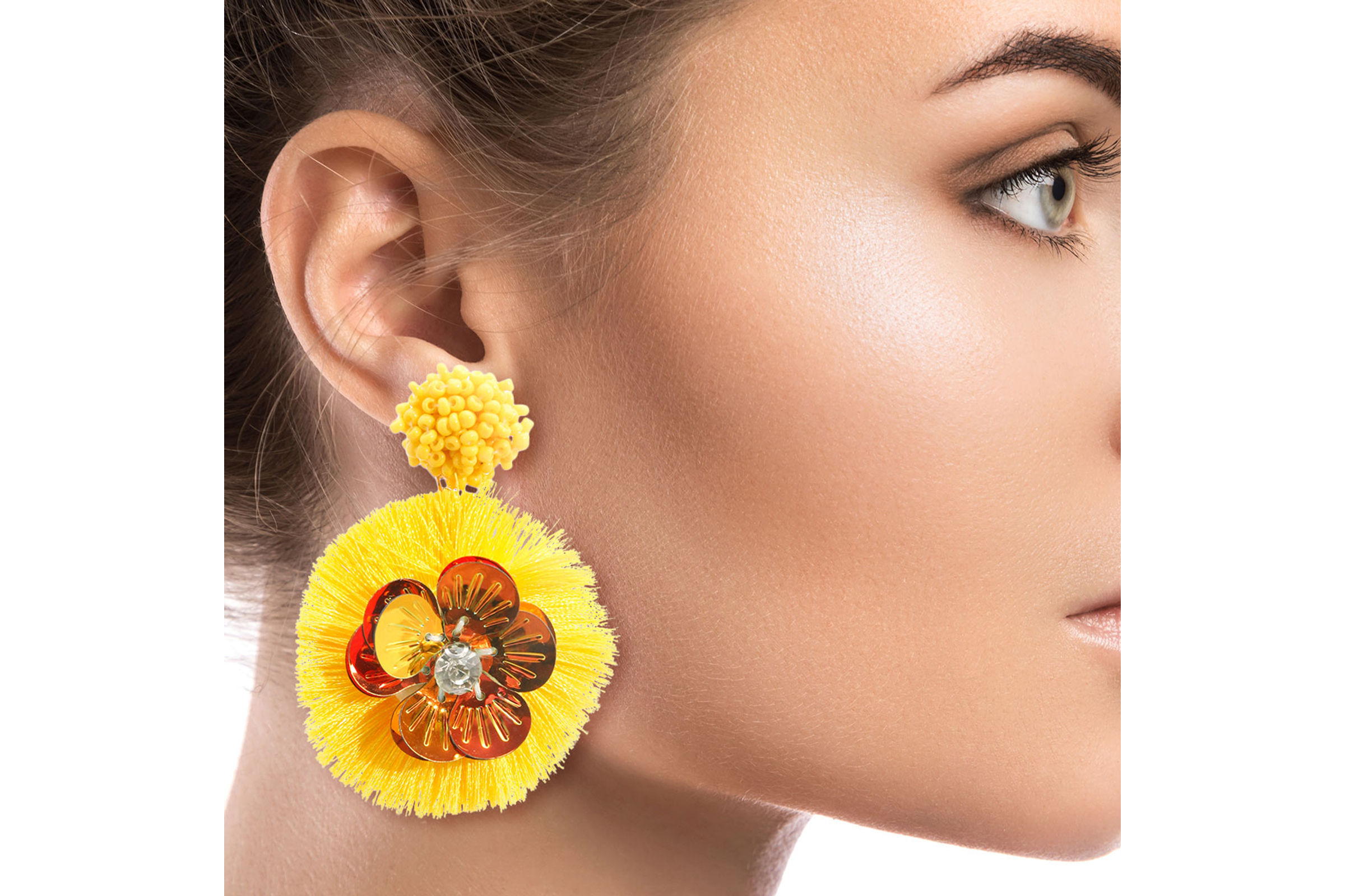 Amazon.com: Yellow Earrings for Women Dangling Handmade Yellow Tassel  Earrings Boho Earrings for Women : Handmade Products
